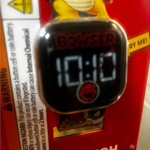Kids Digital Watch - Black and Red Bowser Design